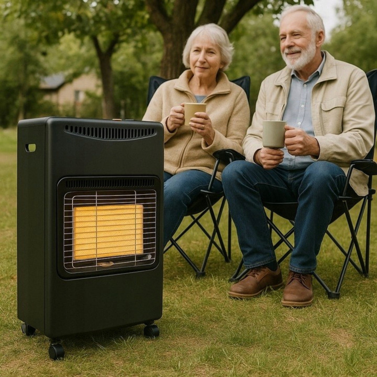 Piecyk Gazowy Grzejnik na Butle Gaz Zestaw 4,2kW Piec Reduktor Wąż LPG
