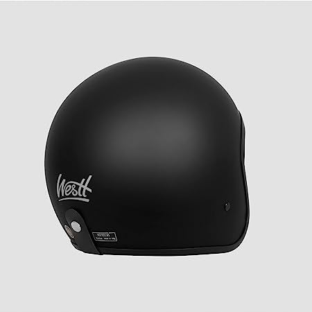 Kask Motocyklowy retro Wizjer Skuter Mat - L 59/60