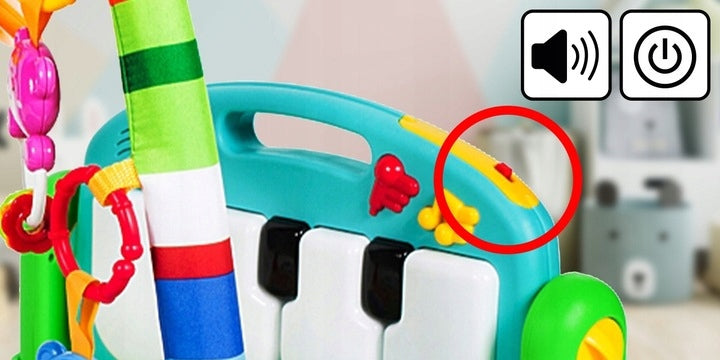 Mata Interaktywna Edukacyjna Gryzak Grzechotki Pianinko dla Dzieci Lusterko