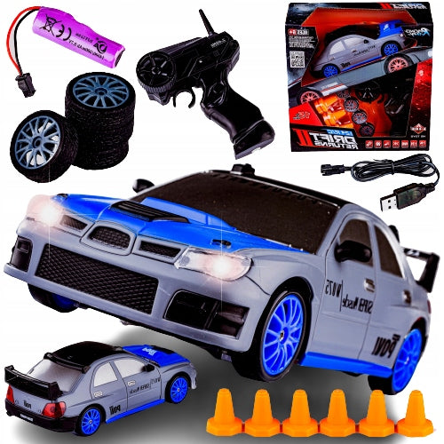 SAMOCHÓD AUTO RC DO DRIFTU SUBARU IMPREZA + PILOT