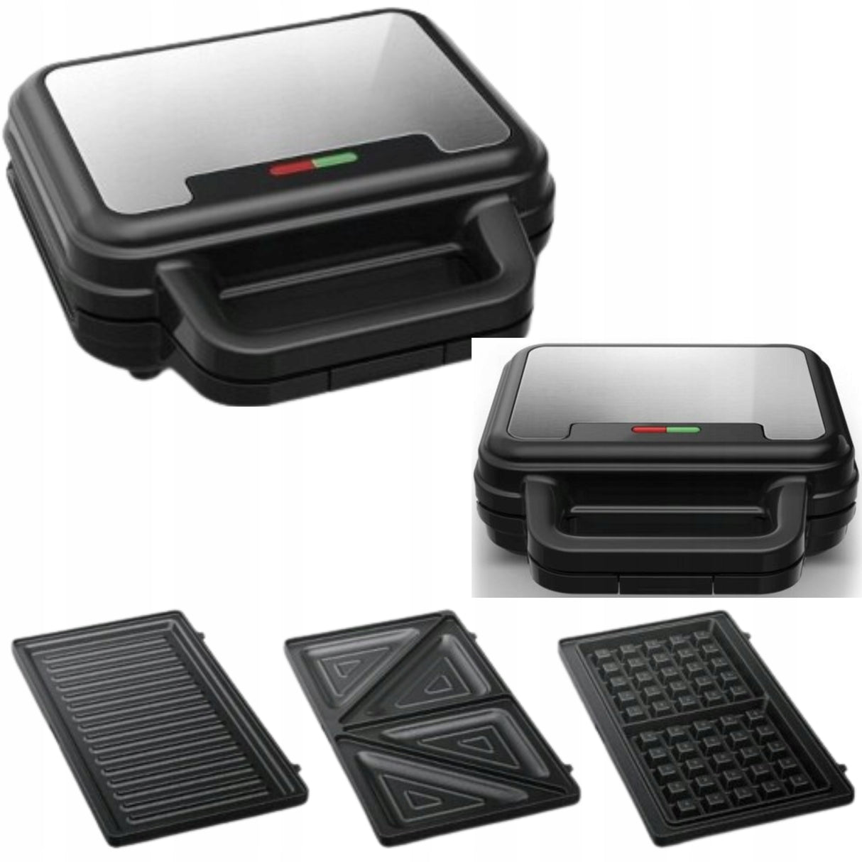 Gofrownica do Kanapek Panini Gofrów Opiekacz Grill Kompaktowy 700 W