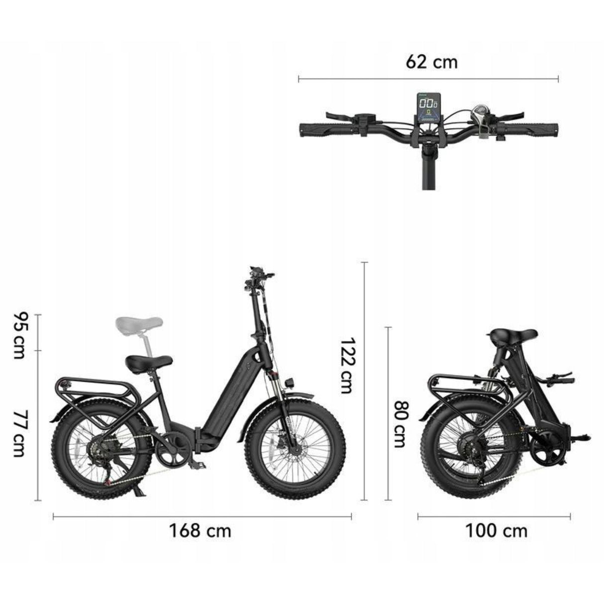 Rower Elektryczny Miejski eBike Aluminiowa 250W Koło 20" Cali Rama 20" Cali