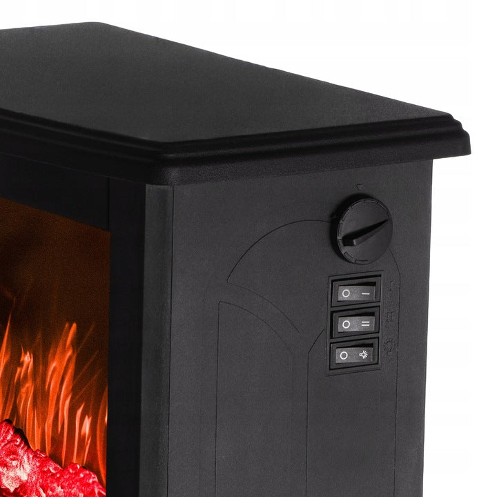 Kominek Elektryczny Termowentylator Grzejnik z Efektem Płomienia 3D 1800 W