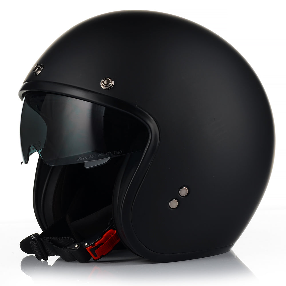 Kask Motocyklowy Otwarty VITO SPECJAL Chopper Cruiser + Daszek Blenda M MAT