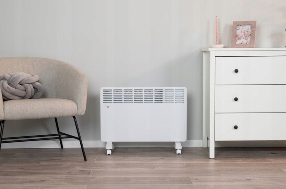 Grzejnik Konwektorowy Elektryczny z Termostatem Dotykowy WiFi 1500W Biały