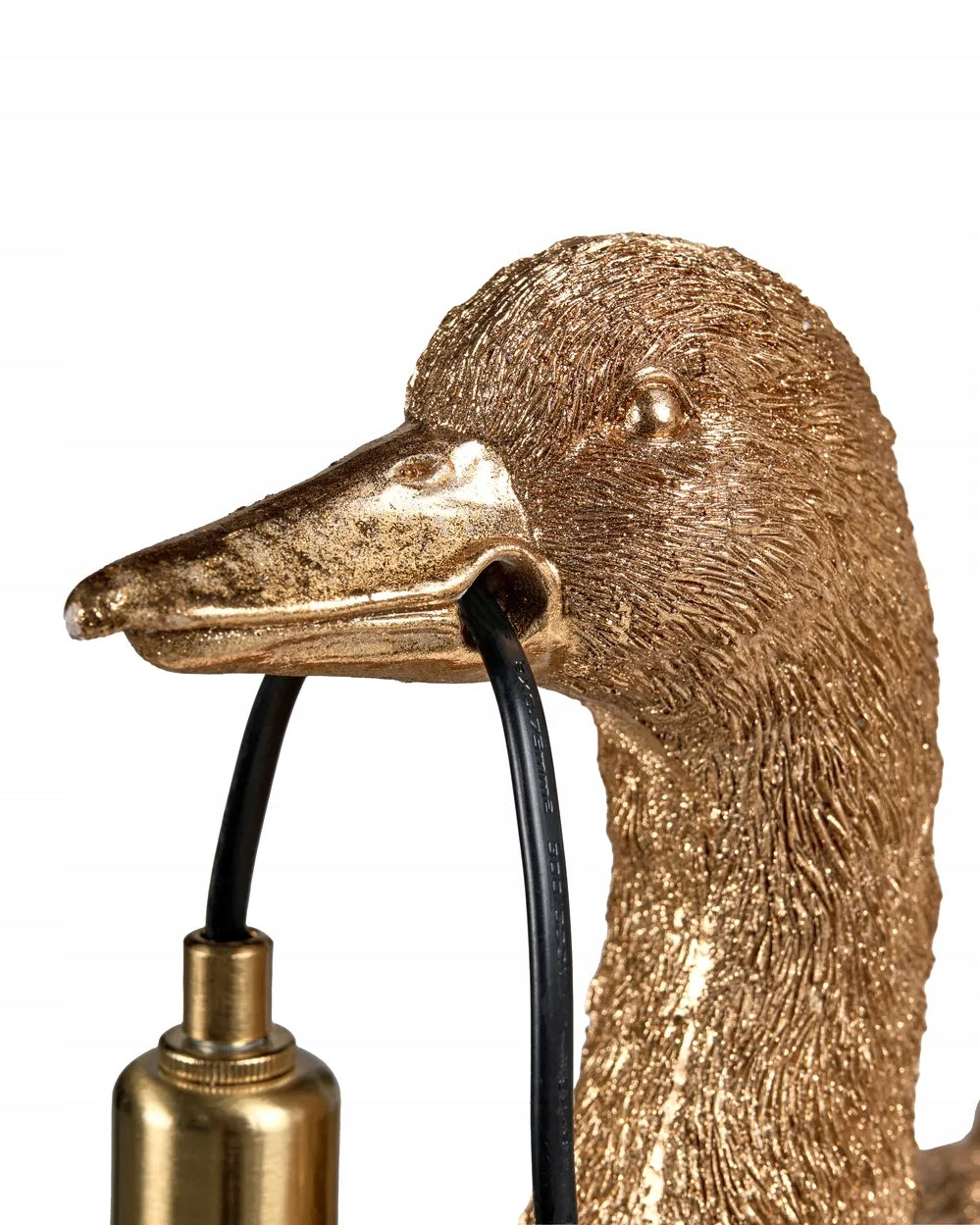 Lampa Stołowa Złota Kaczki Mała Duża Elegancka Stołowa Lampka 40cm Mosiądz