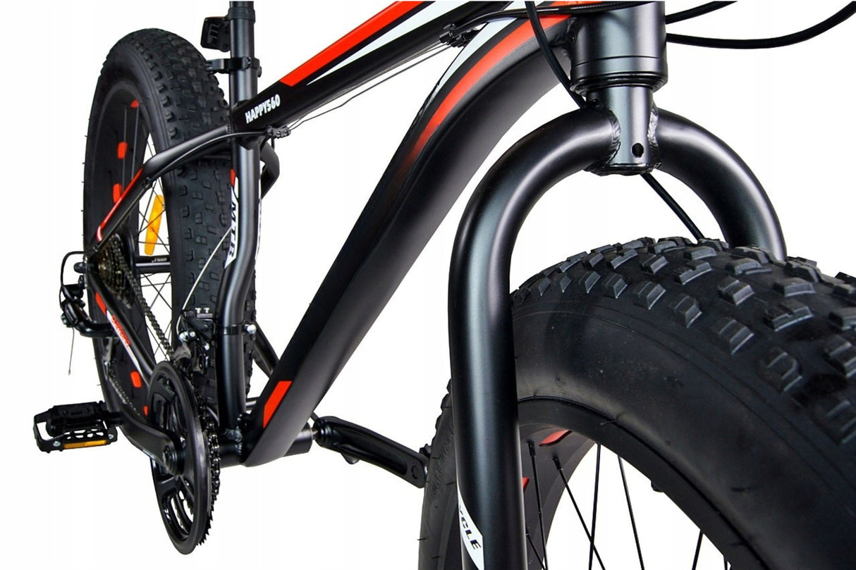 Rower Terenowy FATBIKE Stalowa Rama Szerokie Opony Przerzutki SHIMANO 26"