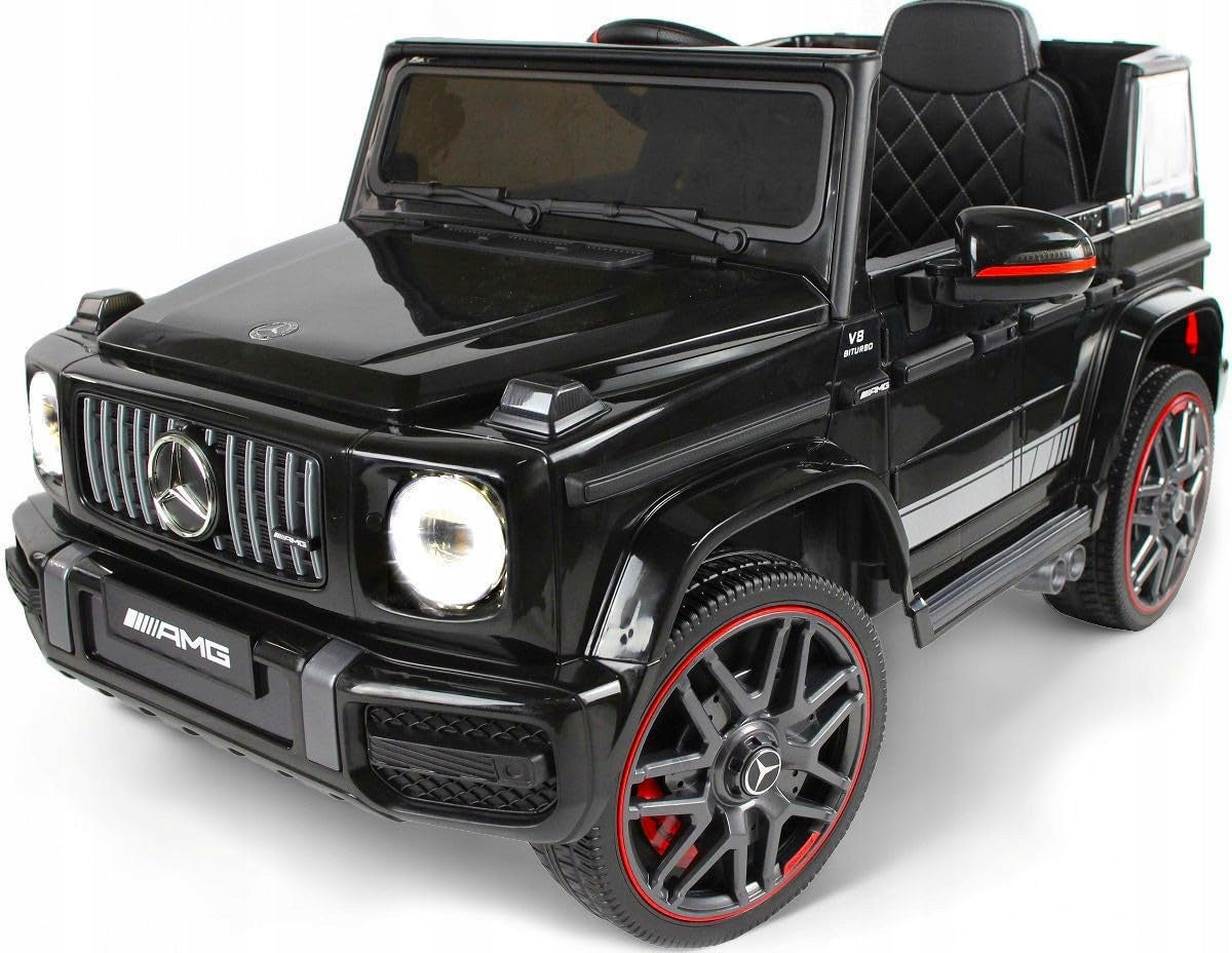 Mercedes G63 Autko na Akumulator Pilot Czarny 90W 12V 7Ah Skórzany Fotel