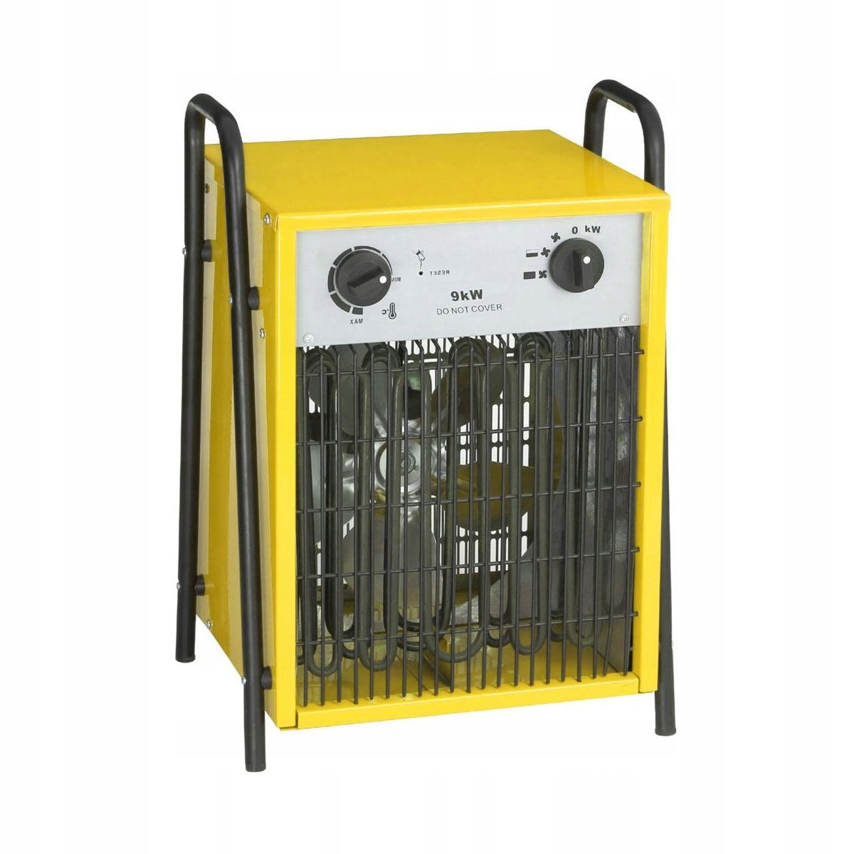 Grzejnik Farelka Nagrzewnica Elektryczna z Termostatem Mocna Żółta 9000W