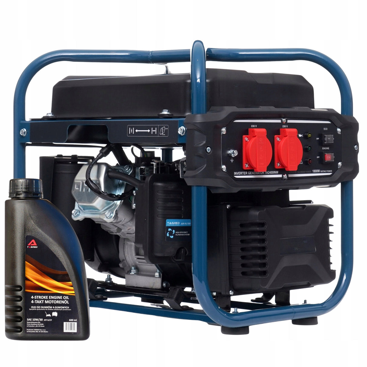 Agregat Inwertorowy 2000W Cichy Generator Prądu Zestaw + Gratis