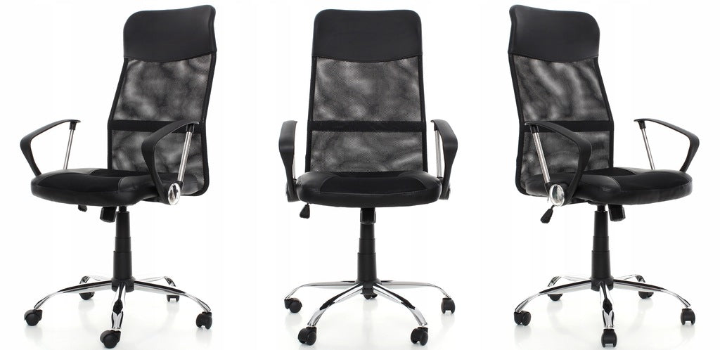 BIUROWY FOTEL OBROTOWY REGULOWANY KRZESŁO DO BIURA PRACY TILT ERGONOMICZNY
