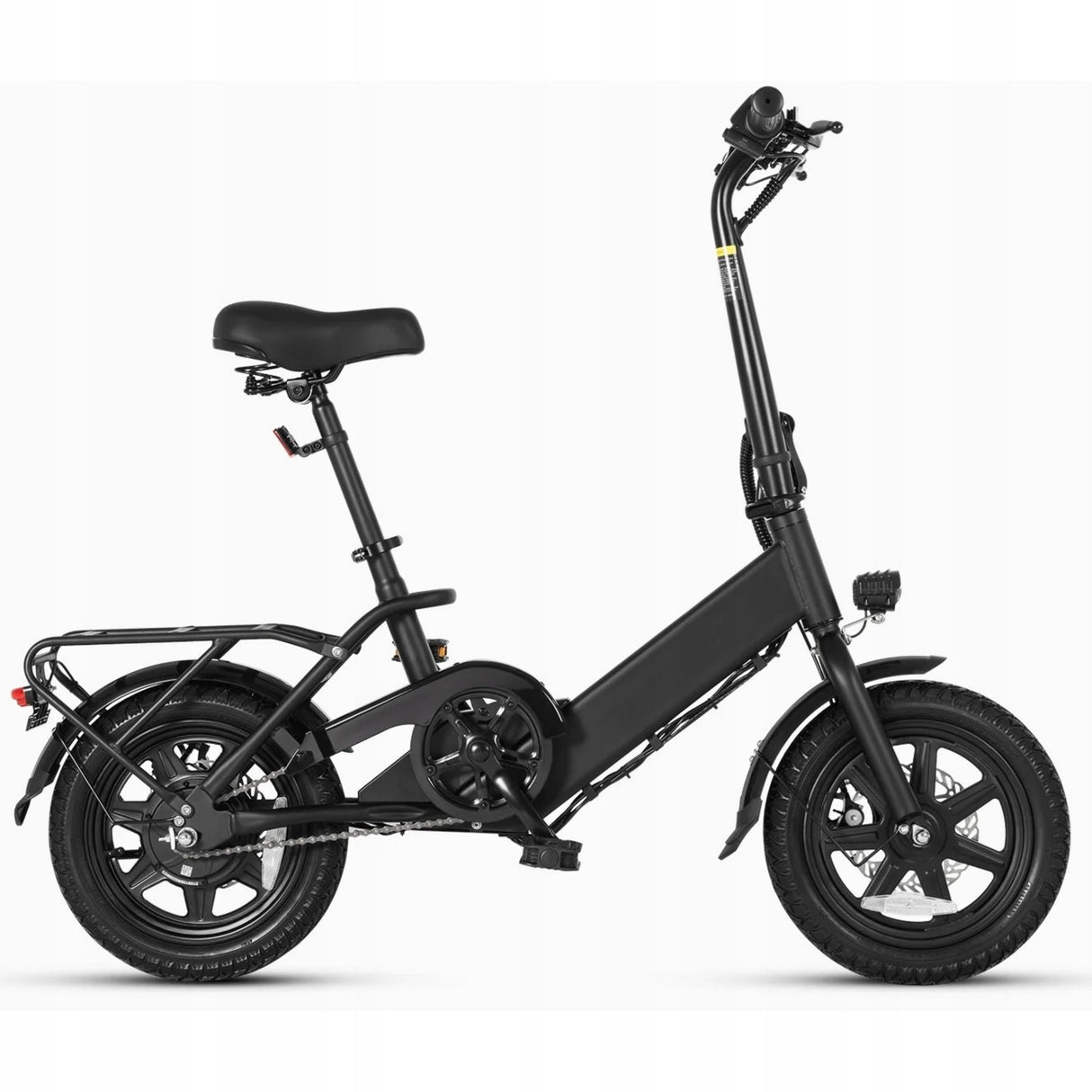 Rower Elektryczny Składany Lekki Miejski Koło 14" Cal 250W 36V 7.5Ah Czarny