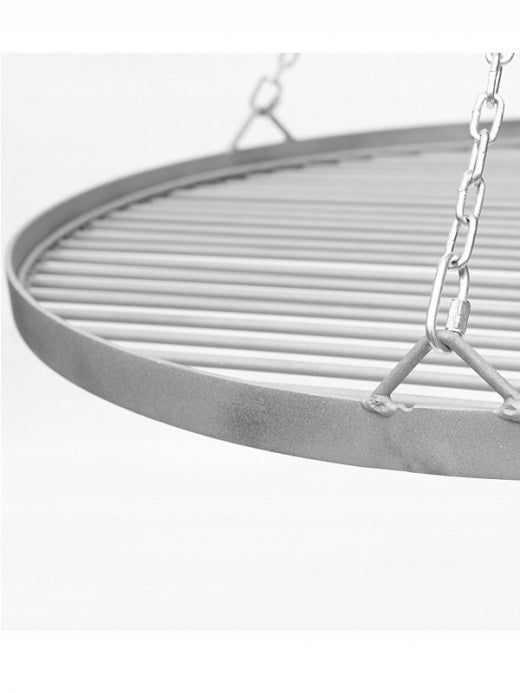 Grill Ogniskowy Kuty z Rusztem Korbką i Małym Dodatkowym Rusztem 70 cm