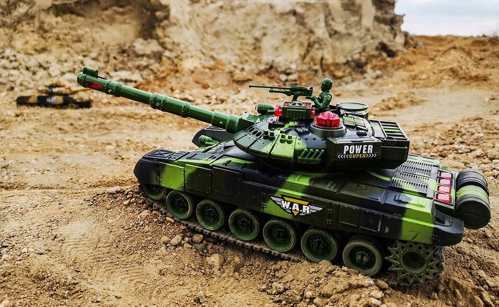 ZESTAW 2x Czołg Zdalnie Sterowany Na Prezent Świąteczny + STRZAŁY + PILOT