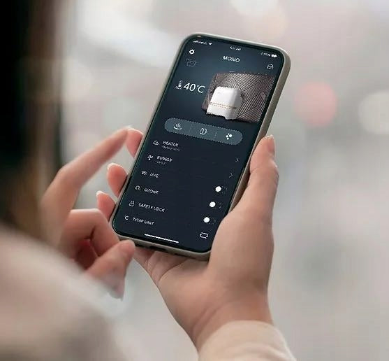 Basen z Hydromasażem Dmuchany Podgrzewana Woda Relax 8 Osobowy 1120L WiFi