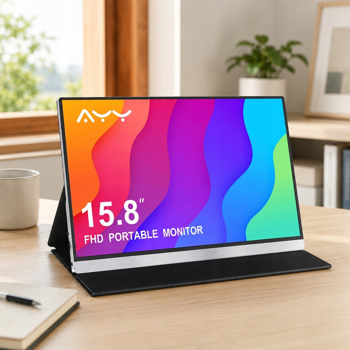 Monitor Przenośny Mobilny 5566 AYY 15,8 cala Full HD 1080P Zewnętrzny 1080p