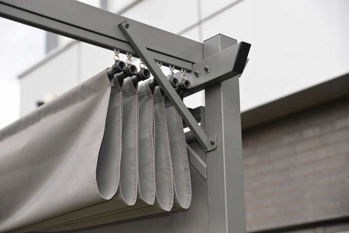 Pergola Ogrodowa Tarasowa Szara Dach Altana Pawilon Dach 3x4 M