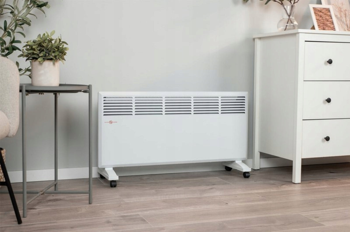Grzejnik Konwektorowy Energooszczędny z Termostatem Przenośny 2500 W Biały