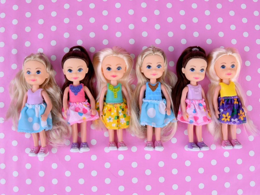 Mini Laleczki do Zabawki Urocze Zestaw dla Dzieci Lalka 12 cm 6 Sztuk
