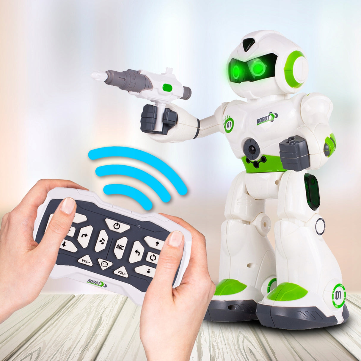 Robot Zdalnie Sterowany Duży Strzela Tańczy Jeździ na Pilota Interaktywny
