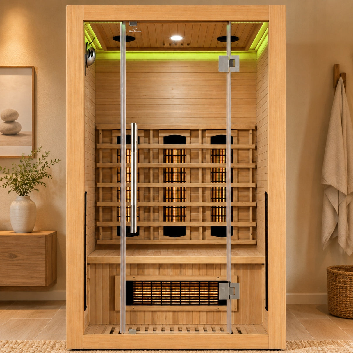 Sauna Dwuosobowa Infrared Domowe Spa na 2 Osoby Naturalna Vento Sauna Relax