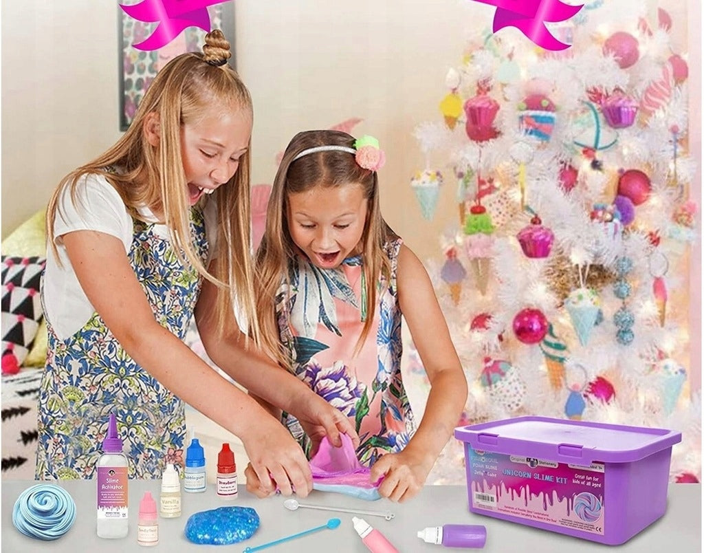 Fabryka Slime Gluty Jednorożec Walizka Kreatywny Duży Zestaw Unicorn