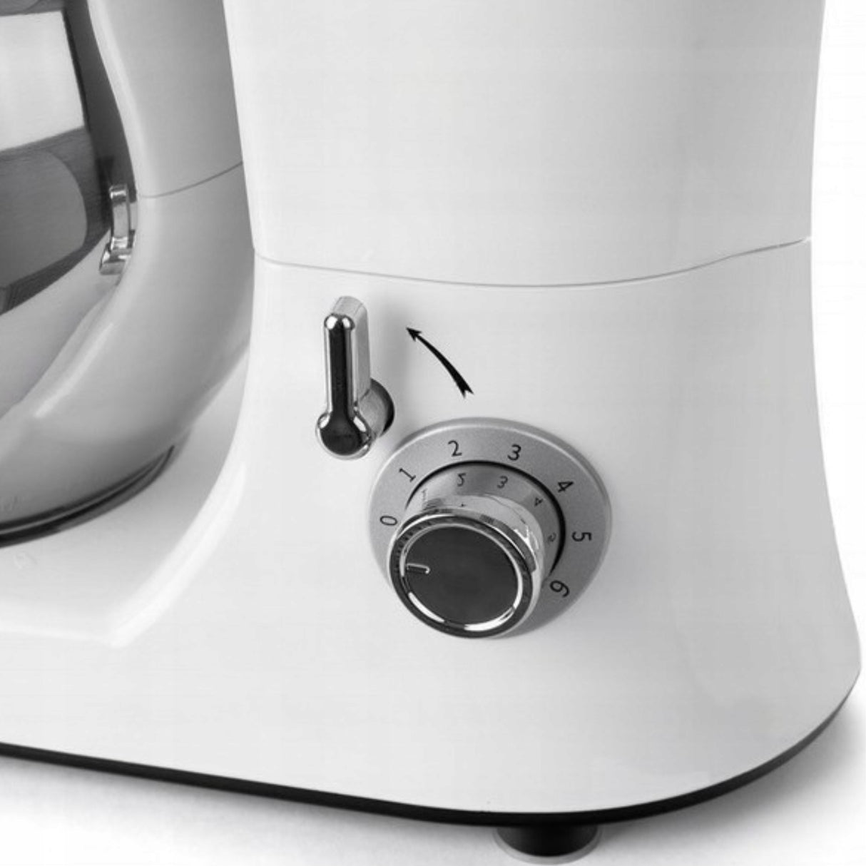 Robot Kuchenny Planetarny 1300W 5L 6 Prędkości Tryb Pulsacyjny Misa Stalowa