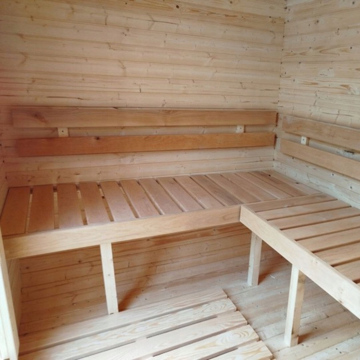 Sauna Ogrodowa do Samodzielnego Montażu Quadro 185 cm Szwedzkie Drewno
