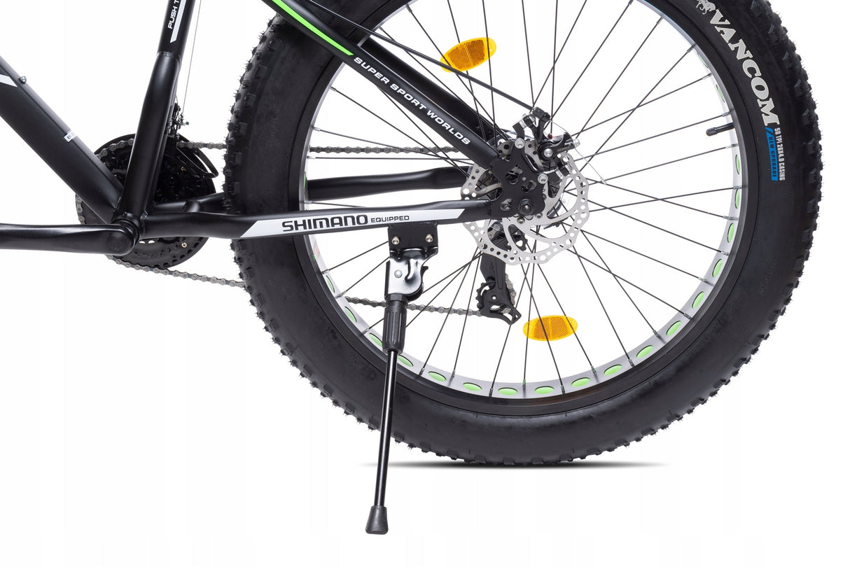 Rower Terenowy FATBIKE Szerokie Opony Stalowa Rama Przerzutki SHIMANO 26"