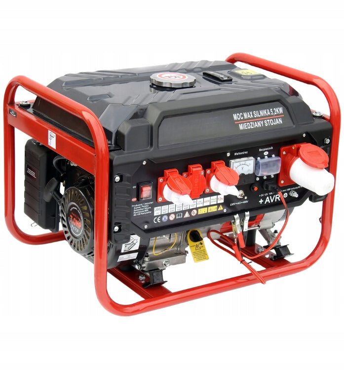 Mocny Agregat Prądotwórczy Generator Prądu Z Komputerem Licznik Godzin