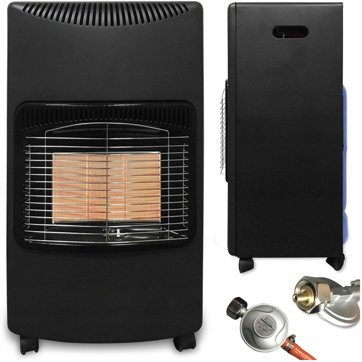 Piecyk Gazowy Piec Reduktor Gaz Grzejnik na Butle Wąż LPG 4,2kW Zestaw