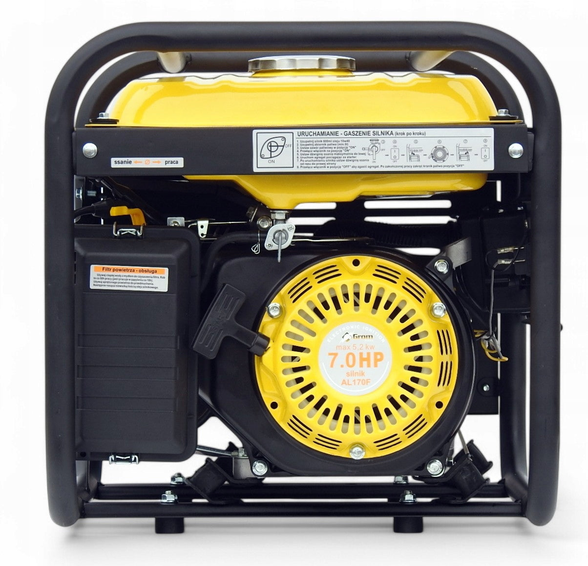 Agregat Prądotwórczy Generator Prądu 2800W Benzynowy Jednofazowy Solidny