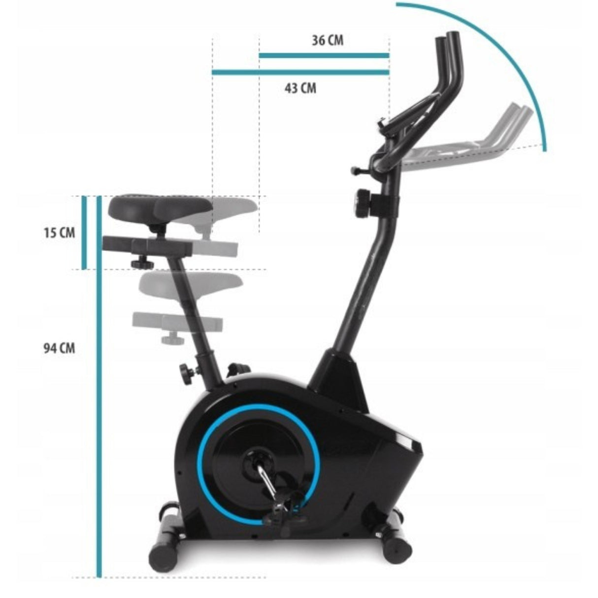 Rower Stacjonarny Domowy Magnetyczny Pionowy Treningowy Rowerek do Ćwiczeń