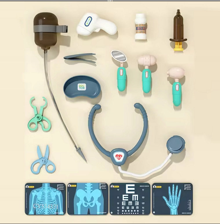 Wózek Medyczny Zestaw Lekarski Małego Doktora Lekarz EKG RTG RENTGEN XXL