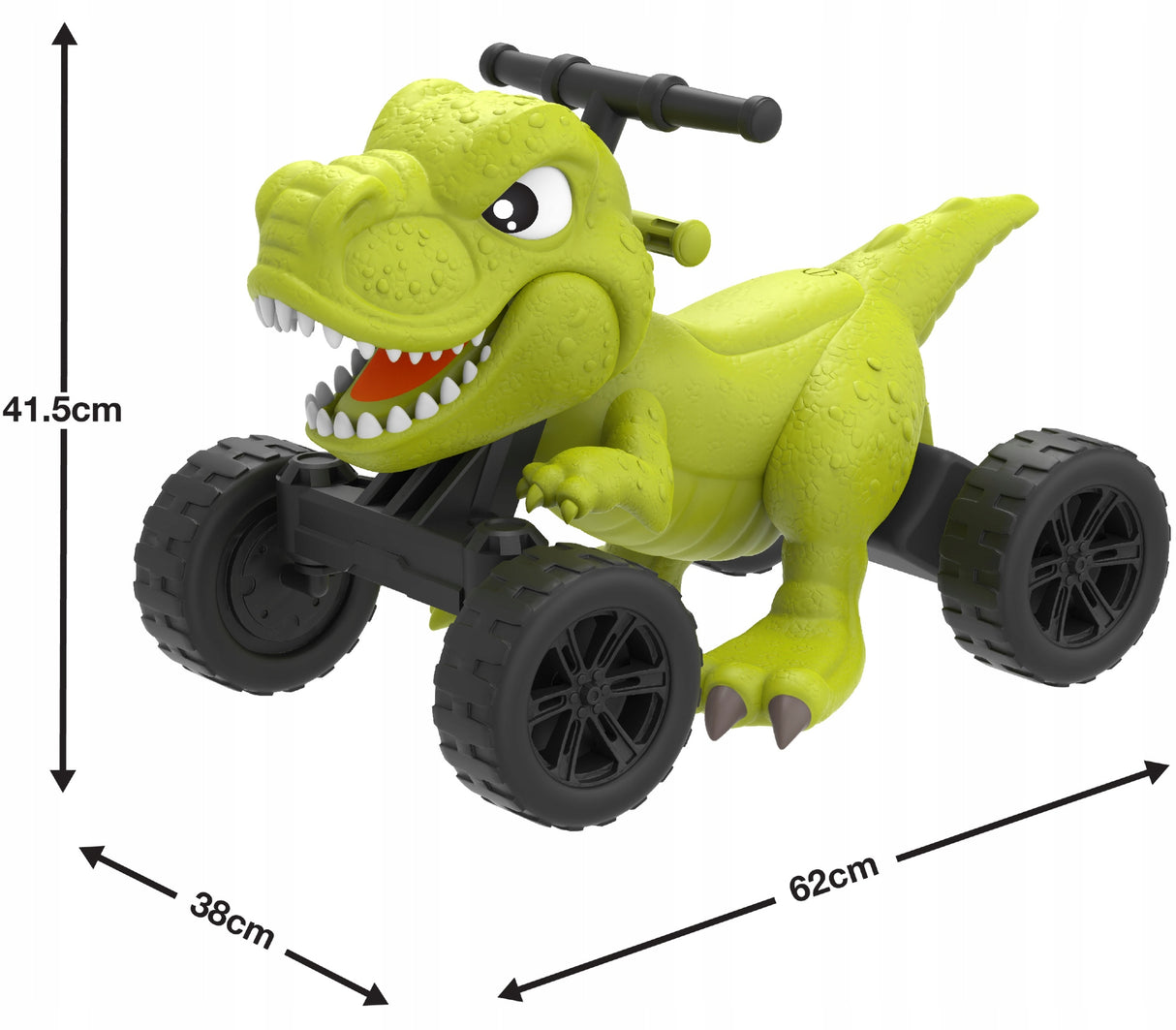 Jeźdzdik na Akumulator Pojazd Elektryczny Dino z Dźwiękiem Dinozaur Quad