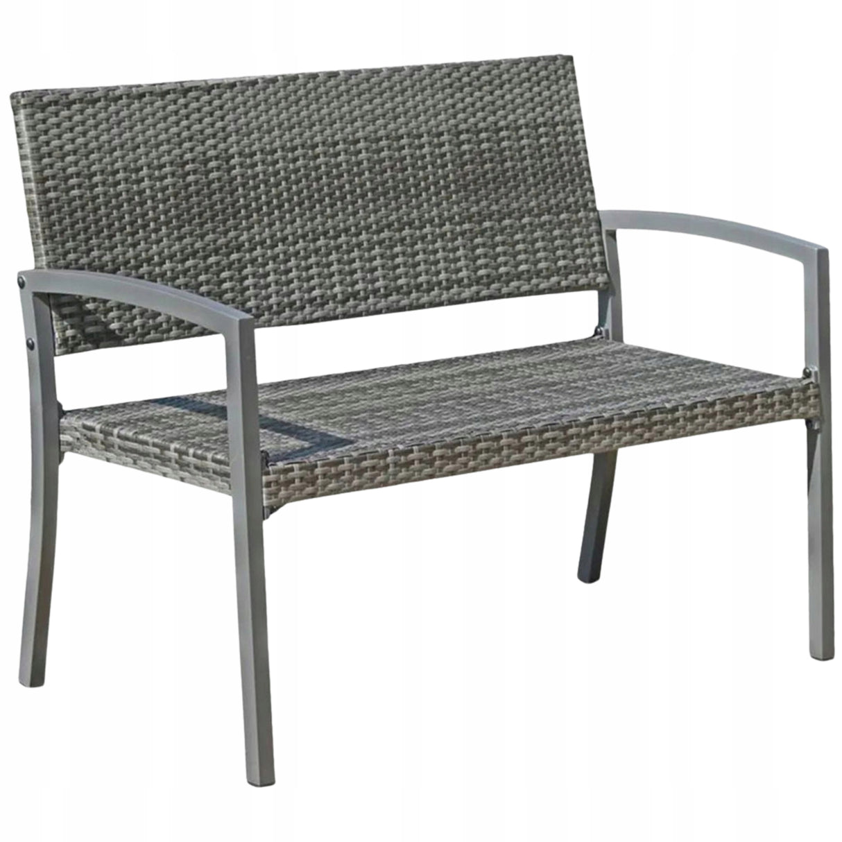 Ławka Ogrodowa Parkowa Sanremo 970208 Rama Aluminiowa 116x60x87cm do Ogrodu