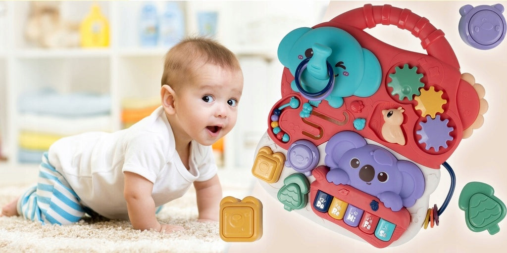 Stolik Interaktywny Panel Edukacyjny Pianinko dla Maluszków Miś Koala