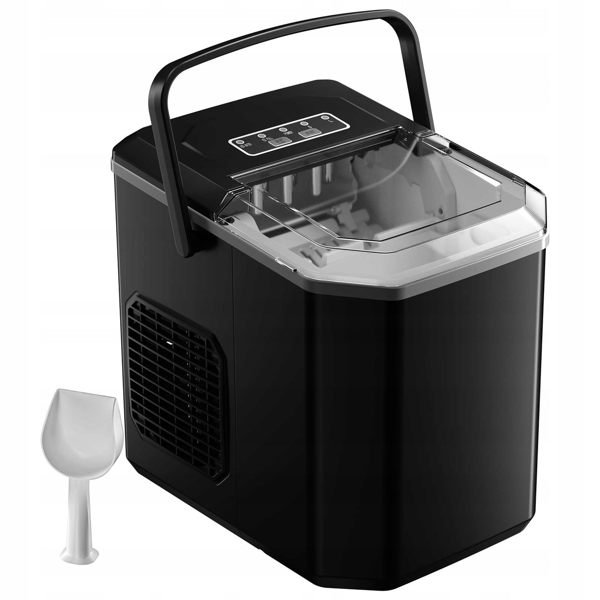 Kostkarka Do Lodu Poves 12kg 24h Czarna Regulacja Kostek 95W