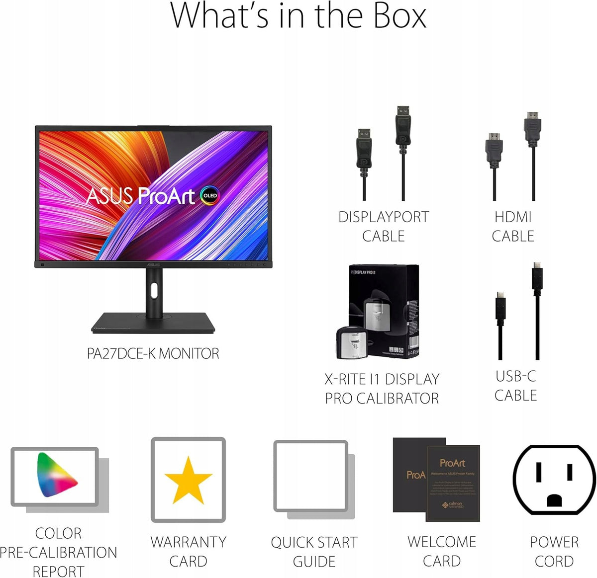 Monitor ASUS PA27DCE-K 26,9 ProArt Display OLED 3xHDMI DP 2xUSB-C Głośniki