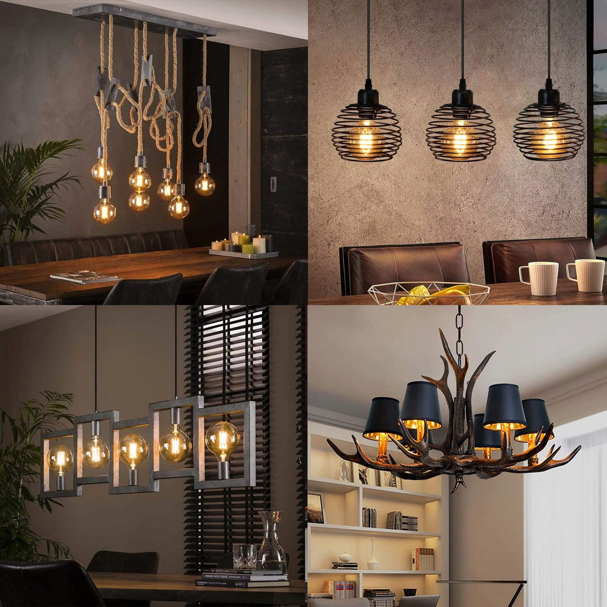 6szt. ŻARÓWKA dekoracyjna OZDOBNA retro EDISON E27