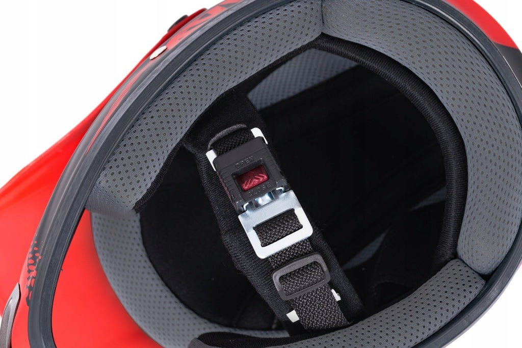 Kask Motocyklowy Crossowy Enduro na Quad Skuter Motor Niebieski S