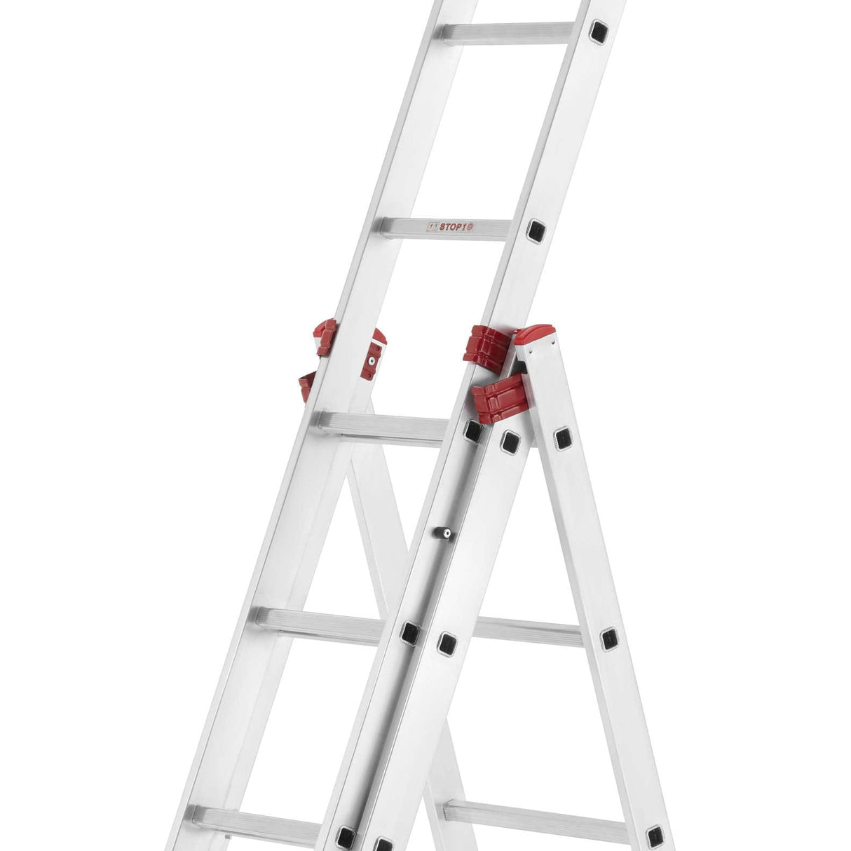 Drabina aluminiowa 3x9 WIELOFUNKCYJNA na schody Pro 5,69m 150kg + GRATIS