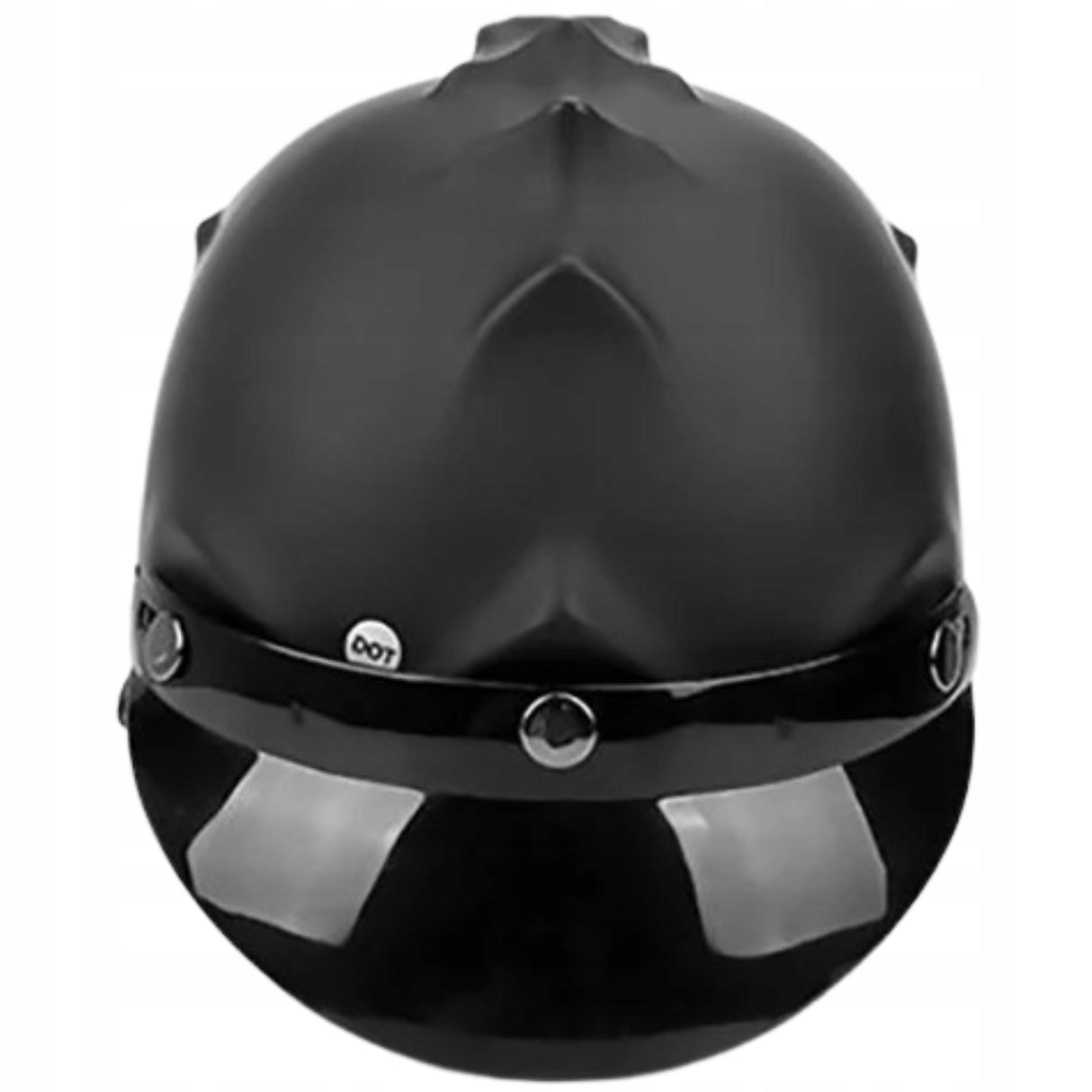 Kask Motocyklowy w Stylu Czaszki Unikalny Hełm Ochronny Pół Twarzy MAT XL