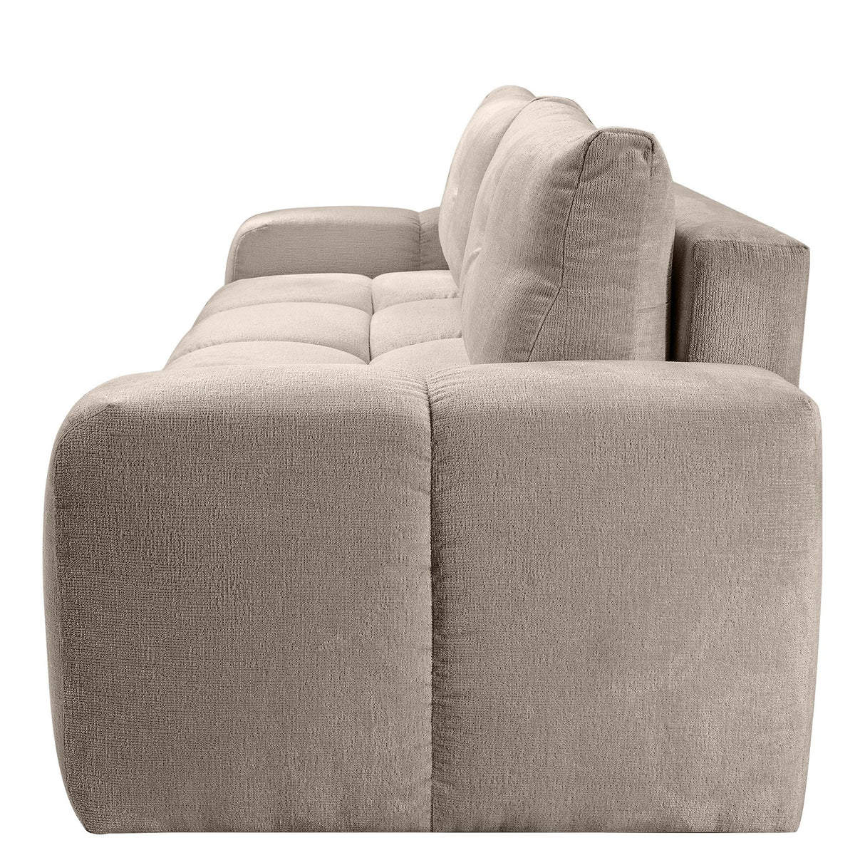 Sofa z Funkcją Spania i Pojemnikiem Beżowa Tkanina Perfect Harmony 59