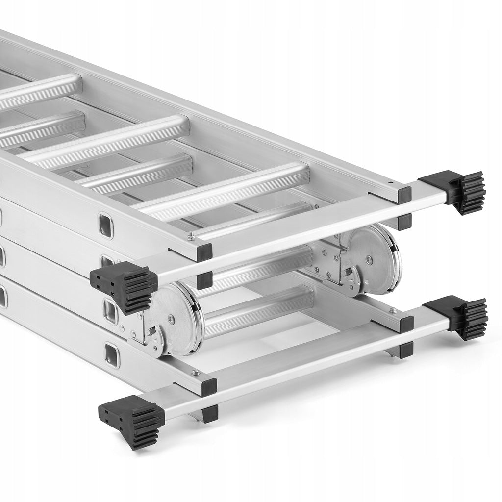 Drabina Aluminiowa wielofunkcyjna przegubowa składana 4x4 +podest Aluminium