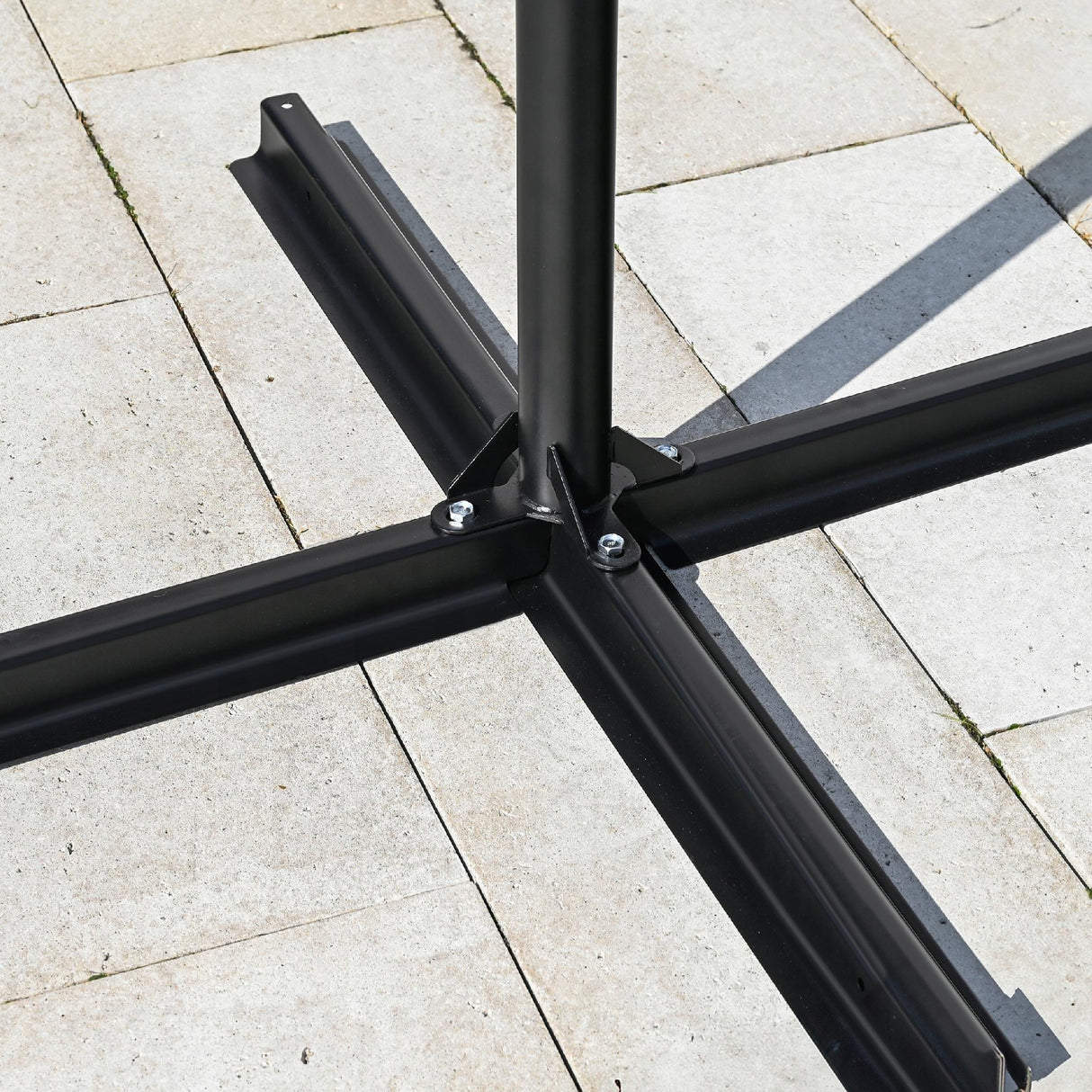 Parasol Tarasowy Lehmann Flash 350 cm Wysięgnik I Pokrowiec Regulowany LED
