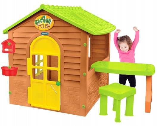 Domek Dla Dzieci Ze Stolikiem Bezpieczny Kolorowy 122 x 180 x 120,5 cm