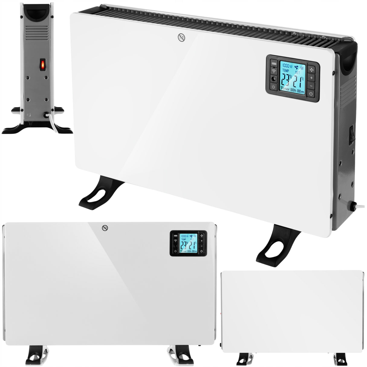 Grzejnik Konwektorowy Elektryczny Pilot WiFi Timer 2000W Energooszczędny