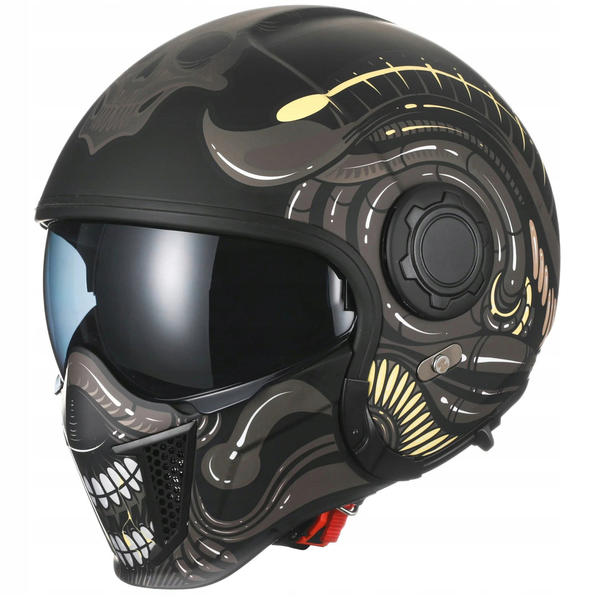 Kask Motocyklowy Szczękowy Wielokolorowy Pełna Twarz Modułowy Rozmiar XL
