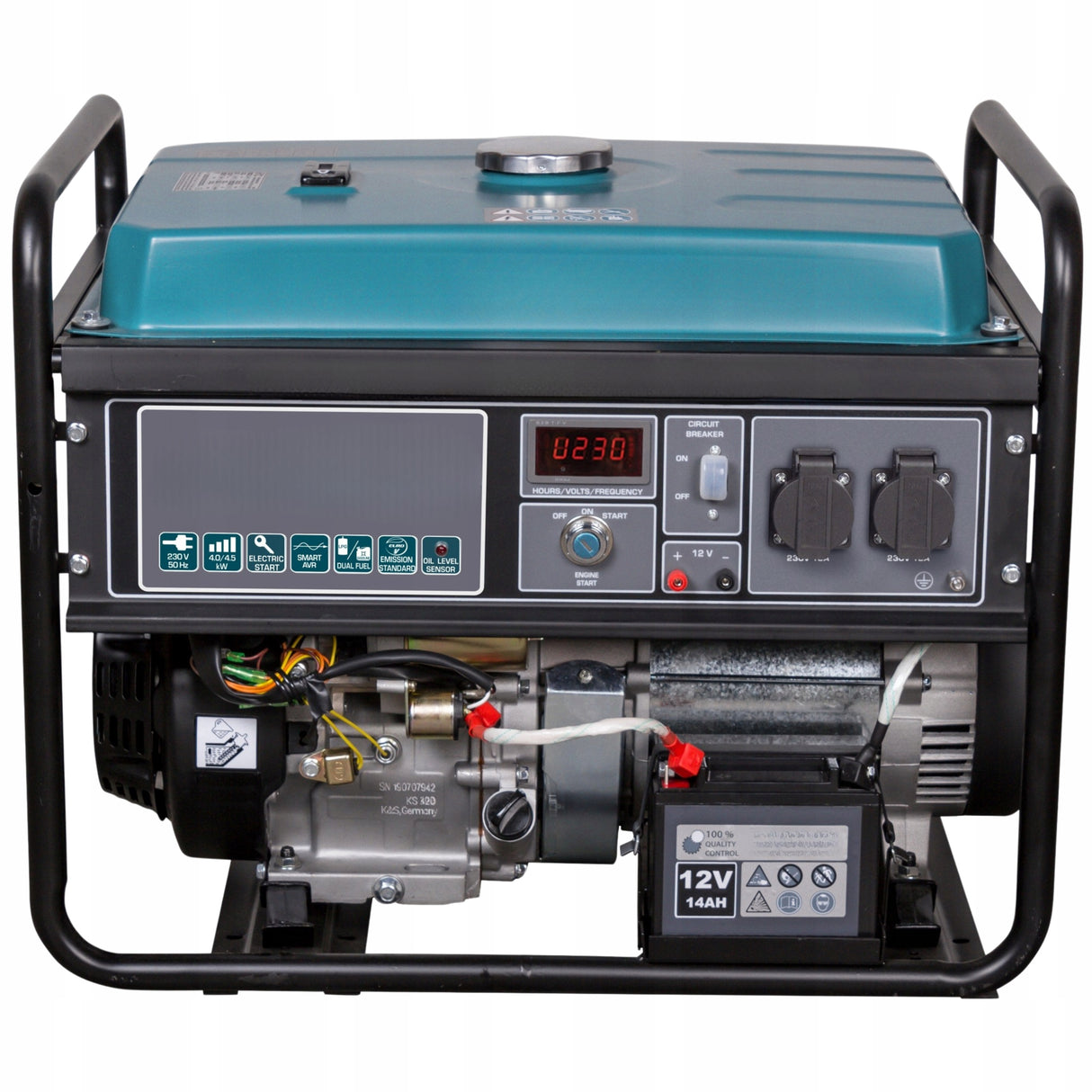 Agregat Prądotwórczy DUAL FUEL LPG Benzyna 230V 4,5kW AVR Zestaw